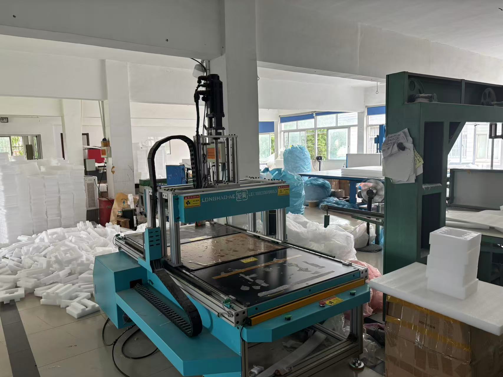 Interior of Zhixiang Packaging's production workshop in Guangde, Anhui